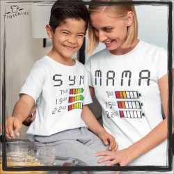 Baterie zestaw koszulek dla mamy i syna
