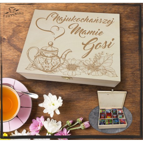 Pudełko Herbat Najukochańszej Mamie (imię)