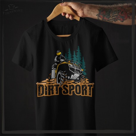 Dirt sport koszulka z nadrukiem quady
